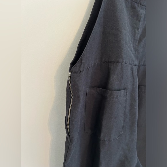 Able Jorja Soft Twill Dungaree Overalls Jumpsuit XL relaxed washed black - Picture 6 of 10